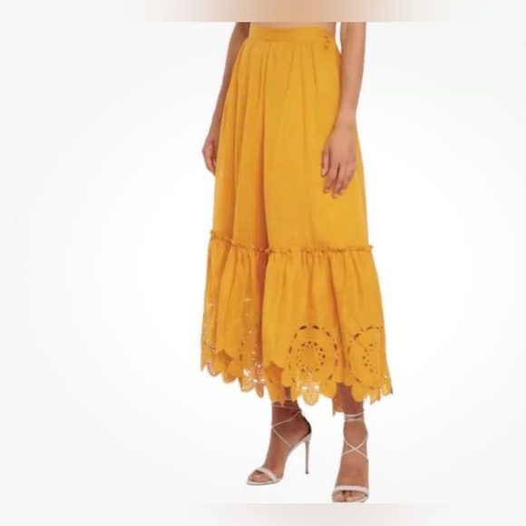 Zimmermann Teddy Scallop Ruffle Skirt Size 4 - Picture 6 of 12